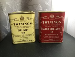 Twinings fém teásdoboz kis méretű pléh doboz