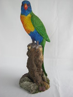 Faágon ülő színes papagáj nagy méretű