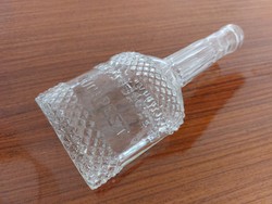 Régi likőrös üveg Kaufman Jakab R.T. Budapest domború feliratos italos palack