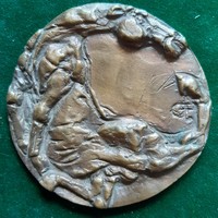 Fekete Géza Dezső: Ló, bronz plakett