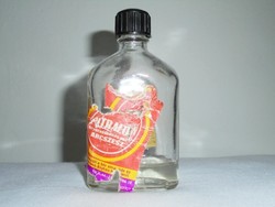 Retro Pitralon borotválkozás utáni arcszesz - papír címkés üveg palack - CAOLA gyártó - 1980-as évek