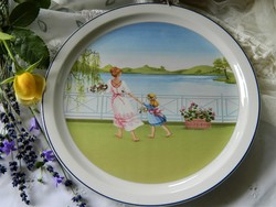 Villeroy & boch the romantic seasons - four seasons-spring, decorative plate, wall plate