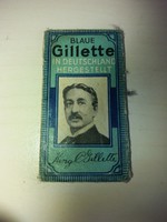 Vintage Blaue Gillette Borotvapenge