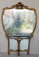 Antik elegáns előszoba tükör