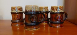 4pcs zsolnay pyrogranite ceramic jugs!