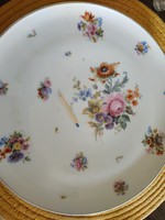 Kézi festett Hüttl Tivadar tányér