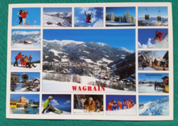 Ausztria,Wagrain,sport,használt mozaikképeslap