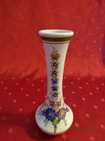Hand-painted glazed ceramic vase, schwaz / austria, height 21.5 cm. He has!