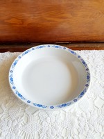 Retro Alföldi porcelán kék magyaros mintás főzelékes, leveses tányér