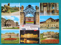 Ausztria,Bécs,kastély,postatiszta mozaikképeslap