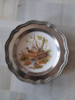 Hunting pheasant wall plate Schwarzenhammer porcelain