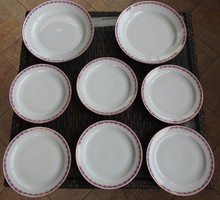 Zsolnay cake plate set with two serving plates - cake plate