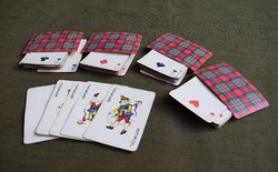 Francia kártya , két pakli , négy JOKER használt , römi , póker , Foreign
