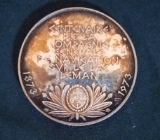 1973 MAHART emlék ezüst érme
