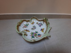 Herendi Viktória mintás porcelán barokk tál VBO