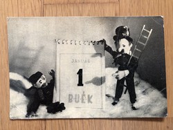 Boldog Új Évet képeslap - 1966