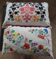 Embroidered folk linen throw pillow 2 pcs - price per piece