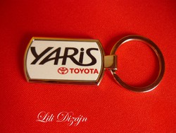 Toyota yaris metal keychain