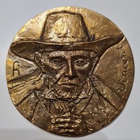 Vincent Van Gogh bronz plakett 9 cm FI jelzéssel ( Finta?)