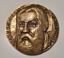 Giorgo Vasari Commune di Firenze bronz plakett 10,5 cm jelzett NJ
