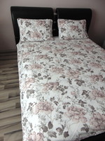 Szépséges mályva virágos ágynemű garnitúra