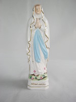 Magyar jelzett porcelán Lourdesi Szűz Mária Madonna