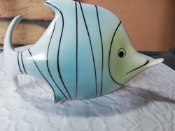 Hollóházi ritkább Koczor Sándor tervezésű hal