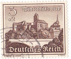 Német birodalom félpostai bélyeg 1939