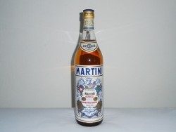 Retro martini bianco vermouth drink glass bottle - balatonboglári á.G. South, unopened, a rarity