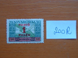 MAGYARORSZÁG 500 KORONA / 1 FILLÉR 1927-es 1924-s bélyegek felülnyomtatva 200R
