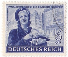 Német birodalom félpostai bélyeg 1944