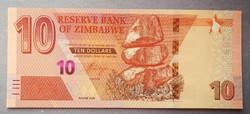 Zimbabwe 10 dollár 2020 UNC