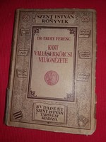 1929 Dr. Erdey Ferenc dr, :Kant valláserkölcsi világnézete könyv  APOSTOLI  SZENTSZÉK Kiadója