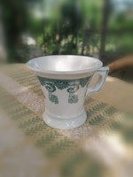 Zsolnay extra ritkaság! 1800as évek végén készült talpas csésze! Weingruber kávéháznak gyártva!!!