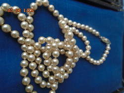 Antique pearl necklace from the 40s - 50s 82 cm long 0.5 cm one strand