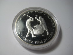 1 Dollar, Canada 1988. 23.3 Gr in silver capsule!