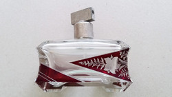 Régi kristály parfümös üveg piperekellék kölniszóró