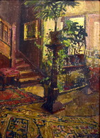 Boemm ritta (1868 - 1948) interior with houseplants!