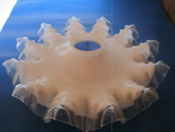 Beautiful Double-Layered Glass Ceiling Lamp Shade!