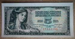 Jugoszlávia 5 Dinara 1968 Unc