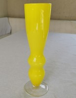 Üveg váza, retro, színes üveg