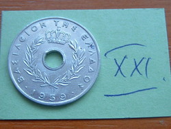 GÖRÖG 20 LEPTA 1959 Bern mint, Switzerland ALU. XXI.