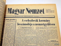 1968 szeptember 14  /  Magyar Nemzet  /  1968-as újság Születésnapra! Ssz.:  19590