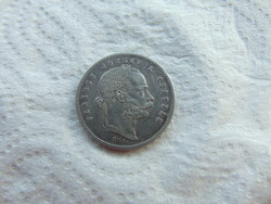 Angyalos ezüst 1 forint 1868 Gyulafehérvár