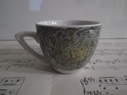 Porcelain - bohemia - vincent van gogh - cup 1.5 dl - flawless - novelty