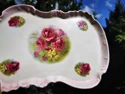 Hollóházi Antique Rose Plate