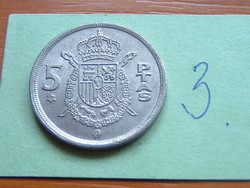 MINDEN FÉMPÉNZ 50 FT!!! SPANYOL 5 PESETAS 1975  (79)  3.