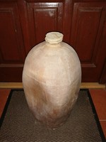 Antik amfóra, olajtartó edény dugóval 50 cm magas (2)