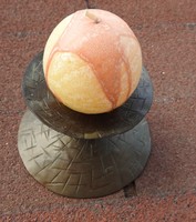 Artistic Copper Candle Holder with Globe Candle