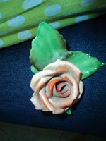 Antik herendi porcelán rózsa